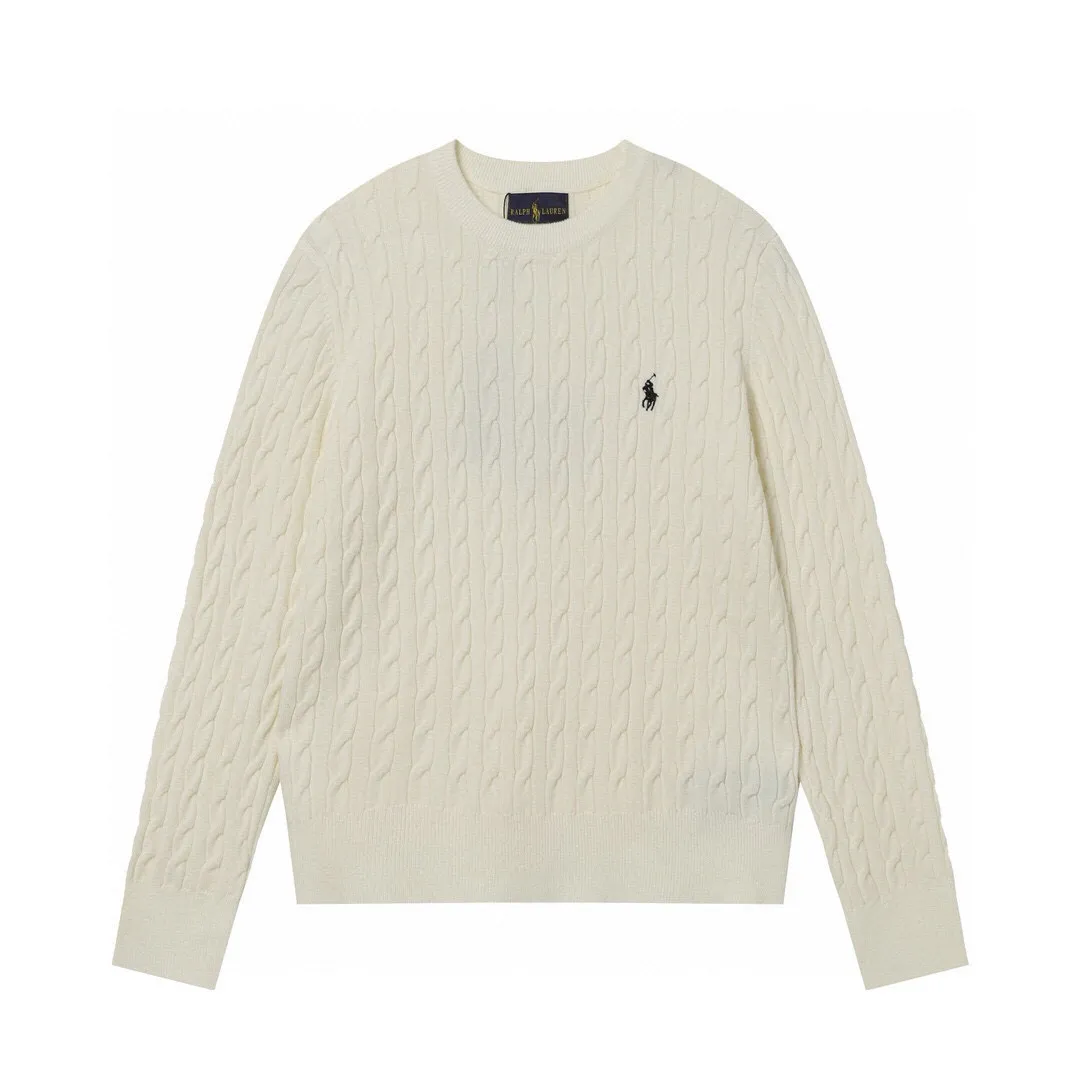 P186 Style No.: 601 -Ralph Lauren RL classic war horse logo embroidered pullover long-sleeved sweater on the chest -The item is made of custom-dyed and custom-spun yarn, purchased from the original version. A full set of customized accessories. Details determine success or failure. Heavy new autumn and winter product. High weight. Soft and delicate. The upper body effect is very nice. Loose fit. Women's model. -Color: white, gray, navy blue, red, khaki, blue, pink. -Sizes: S / M/ Ｌ S size 80-100 jins, M size 100-120 jins, Large size 120-135 jins